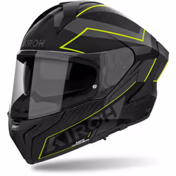 Airoh Matryx Sentinel Casque, noir-gris-jaune, taille L pour Hommes