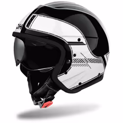 Airoh J 110 Raster Casque, noir-blanc, taille M pour Hommes