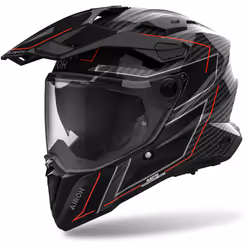 Airoh Commander 2 Stylish Full Carbon Casque de motocross, charbon, taille S pour Hommes