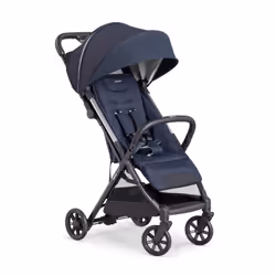 Inglesina Quid², Ciel de lit, Poussette avec système de voyage, Roues pleines, Pliable, Noir, Bleu