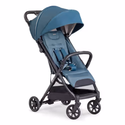 Inglesina Quid², Ciel de lit, Poussette avec système de voyage, Roues pleines, Pliable, Noir, Bleu