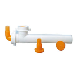 Idro Bric - Raccord blanc horizontal 2 sorties diamètre 40mm, pour prises machine à laver ou lave vaisselle.