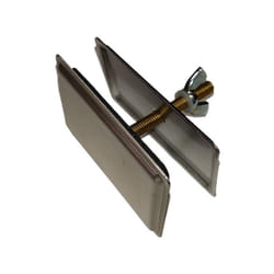 Lira - Cache trou rectangulaire Inox Satiné