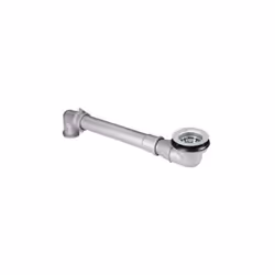 Bonde à panier gain de place, pour évier gré, 80mm, trou 60mm Type A1954CX. Finition inox satin (modèle 2054.003). Diamètre t ...