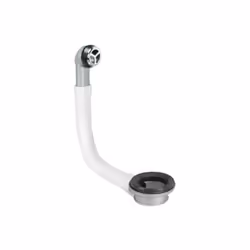 Bonde intercalaire en polypropylène, et garde d'eau chromée. Pour lavabo. Joint en PVC. Profondeur trop plein : 24mm Longueur ...