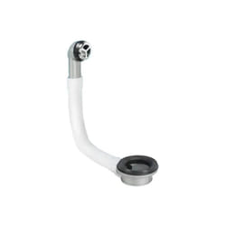 Bonde intercalaire chromée pour lavabo