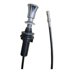 Lira - Tirette en acier inoxydable 304 brillant, câble 560 mm pour bonde évier automatique