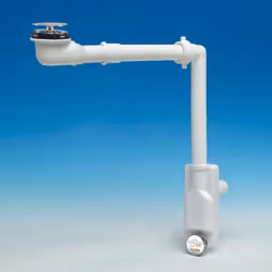 Siphon - LIRA - A.8274 - Gain de place - Ouverture pour inspection - PVC blanc