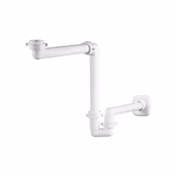 Siphon de lavabo peu encombrant - joint fixe.. Fabricant LIRA Référence fabricant : A.1115.70 Tube diamètre 32mm Coloris : bl ...