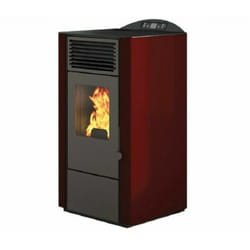 Lory - Poêle à granulés De 9,5 Kw rouge