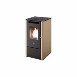 Le poêle à pellet EVA CALOR Kali possède des dimensions réduites. Grâce à sa puissance nominale de 8 kW, ce modèle peut chauf ...