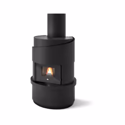 La cheminée à granulés EVA CALOR Dante 6.5 kW se distingue par sa cape télescopique, permettant une installation aisée et s'a ...