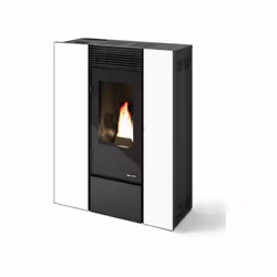 Le poêle à granules étanche et canalisable Viola de la marque EVA CALOR possède une puissance nominale de 10 kW ce qui vous p ...