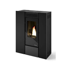 Poêle à granules slim étanche canalisable Eva Calor Viola 10 kW Noir