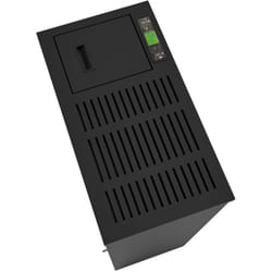 Poêle à granules slim étanche canalisable Eva Calor Vanessa 8 kW Noir