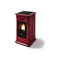 Eva Calor - Poêle à granules céramique Alina 8 kW Bordeaux