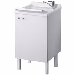 Negrari 6006SK, Evier avec tablier avant, Cercle, 1 bols
