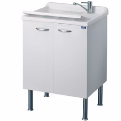 Negrari 6002SK, Evier avec tablier avant, Cercle, 1 bols