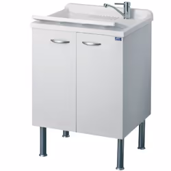 Negrari 6007SK, Evier avec tablier avant, Cercle, 1 bols