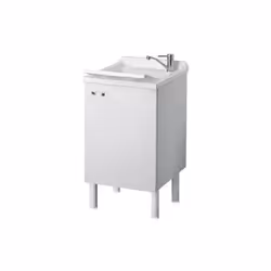Negrari 6003SK, Evier avec tablier avant, Cercle, 1 bols
