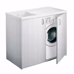 Description générale Notre meuble de rangement pour lave-linge est conçu pour optimiser l'espace, offrant à la fois fonctionn ...