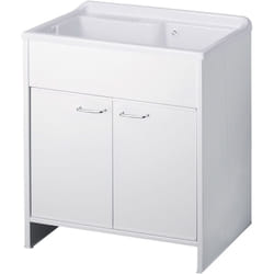 Bac à laver avec meuble en pvc blanc 80x50 cm mod. Garden