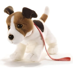 Peluche Milo Jack Russel en laisse - 32 cm - PLUSH & COMPANY