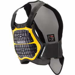 Spidi Defender B&C 170-180 Armure de poitrine, noir-jaune, taille L pour Hommes