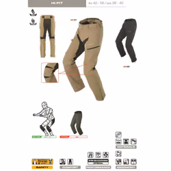 Spidi Hi-Fit Pantalon Textile moto, noir, taille 42 pour Hommes