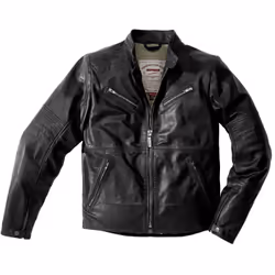 Spidi Garage Veste de moto en cuir, noir, taille 54 pour Hommes