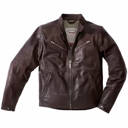 Spidi Garage Veste de moto en cuir, brun, taille 54 pour Hommes