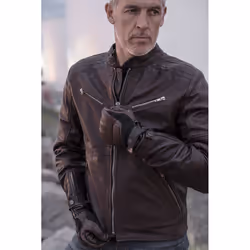 Spidi Garage Veste de moto en cuir, brun, taille 58 pour Hommes