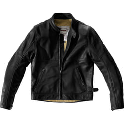 Spidi Rock Veste en cuir de moto, noir, taille 48 pour Hommes