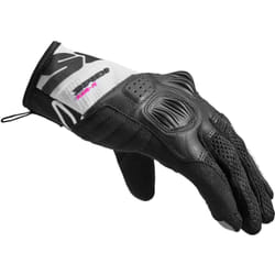 Spidi Flash-R Evo Tex Gants de moto pour femmes, noir-blanc, taille M