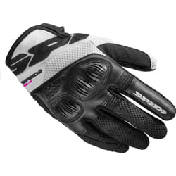 Spidi Flash-R Evo Tex Gants de moto pour femmes, noir-blanc, taille XL