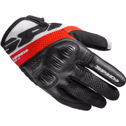 Spidi Flash-R Evo Tex Gants de moto pour femmes, rouge, taille XL