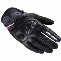 Spidi Flash-R Evo Tex Gants de moto pour femmes, noir, taille S