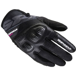 Spidi Flash-R Evo Tex Gants de moto pour femmes, noir, taille XL
