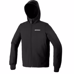 Spidi TexTech Armor Evo Hoodie de moto, noir, taille S pour Hommes