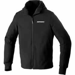 Spidi TexTech Armor Evo Hoodie de moto, noir, taille L pour Hommes