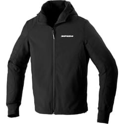 Spidi TexTech Armor Evo Hoodie de moto, noir, taille L pour Hommes