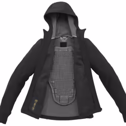 Spidi Hoodi Armor Veste de Textile moto femmes, noir, taille S