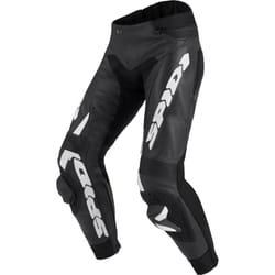 Spidi RR Pro Warrior Pantalon de moto en cuir, noir-blanc, taille 58 pour Hommes