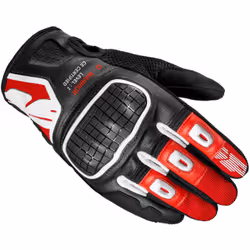 Spidi G-Warrior Gants de moto, noir-rouge, taille L pour Hommes
