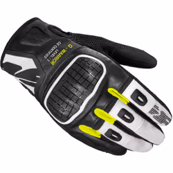 Spidi G-Warrior Gants de moto, noir-blanc, taille M pour Hommes