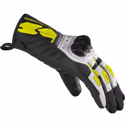 Spidi G-Carbon Gants de moto, noir-jaune, taille M pour Hommes