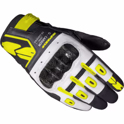 Spidi G-Carbon Gants de moto, noir-jaune, taille XL pour Hommes