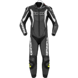 Spidi Sport Warrior Pro Costume en cuir de moto perforé une pièce, noir-blanc, taille 56 pour Hommes