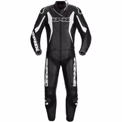 Spidi Sport Warrior Touring Two Piece Costume en cuir de moto, noir-blanc, taille 50 pour Hommes