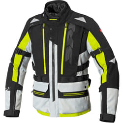 Spidi H2Out Allroad Veste textile de moto, noir-gris-jaune, taille 2XL pour Hommes